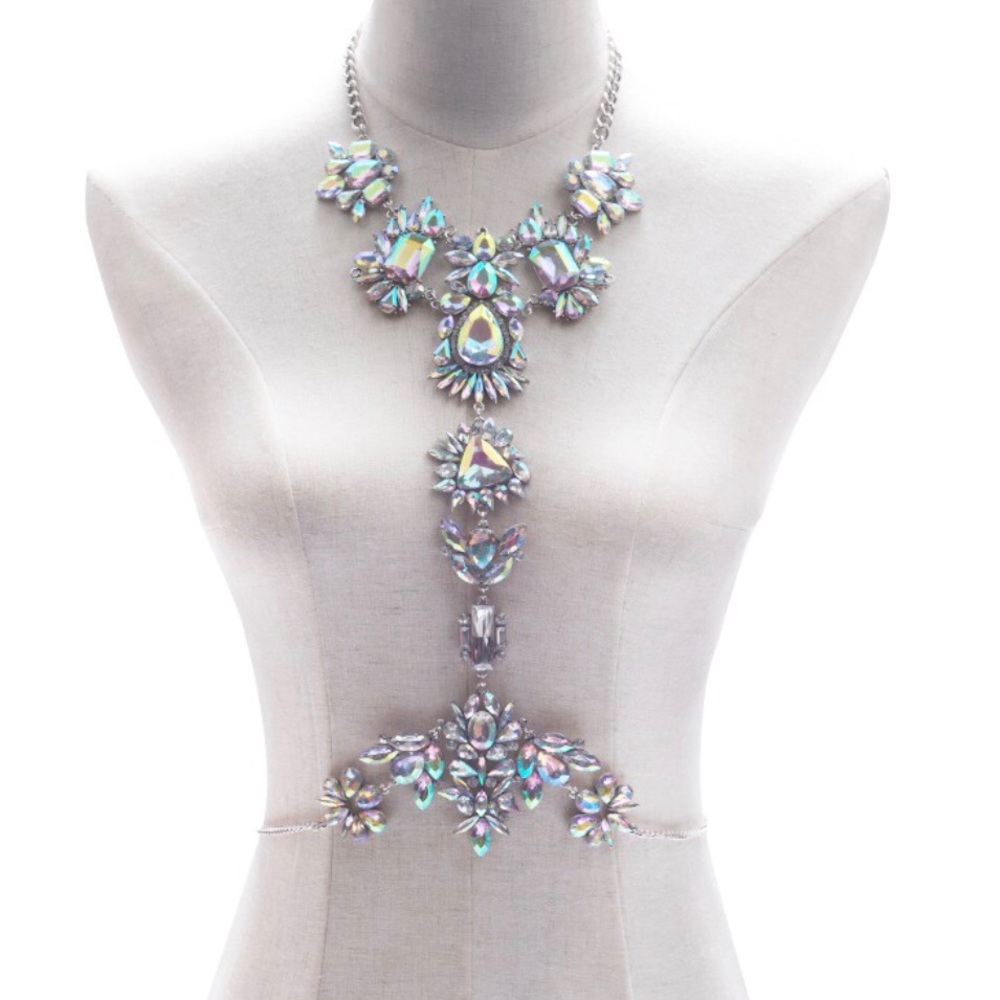Bohemian Festival body chain necklace statement - Picture 2 of 8